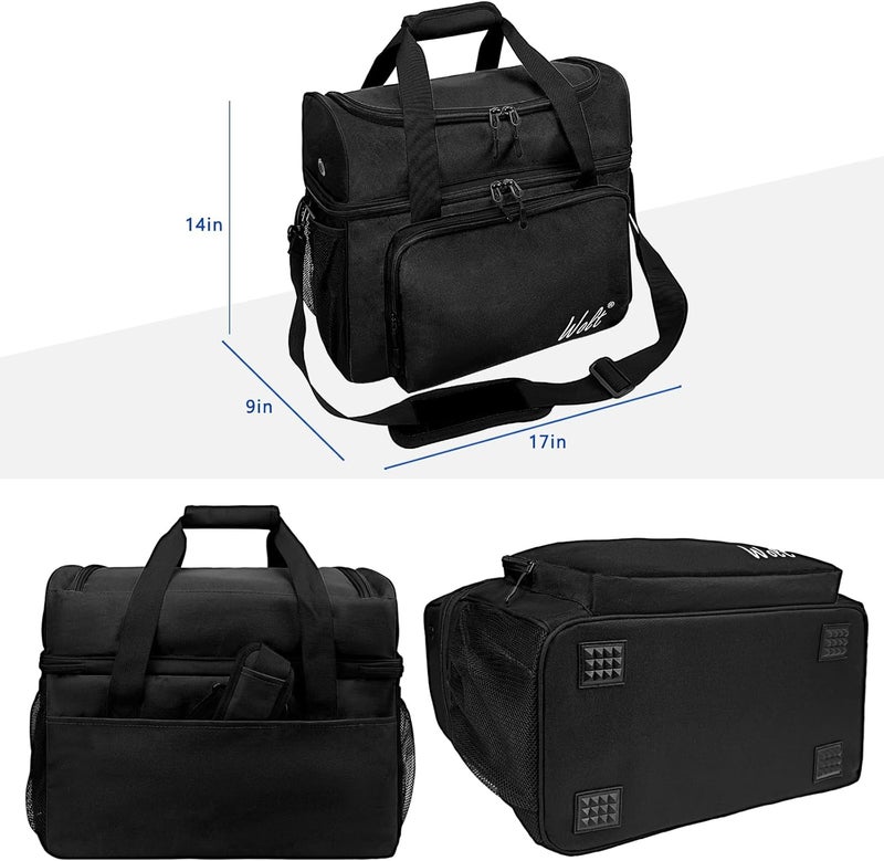 WOLT 2 Ball Bowling Bag with Padded Holder - Fits Shoes Up to Mens Size 16, Bowling Accessories - Image 5